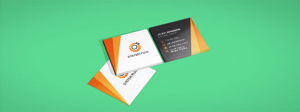 square-business-card-layout